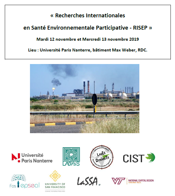 Journées Recherches Internationales en Santé-Environnement Participatives (RISEP)